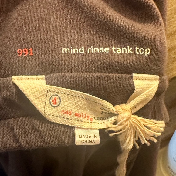 Odd Molly / Anthropologie Daydreaming Collection Gray Mind Rinse Tank Top. New. - Picture 10 of 13